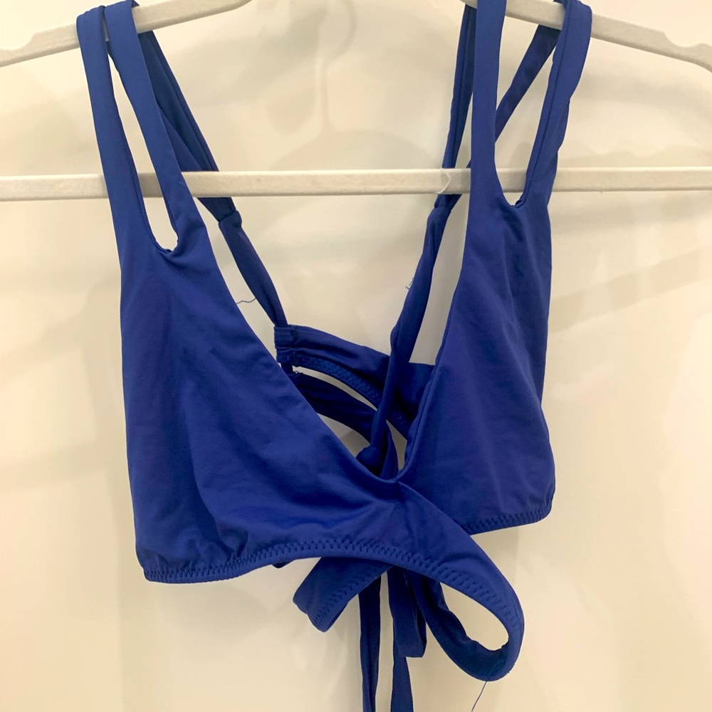 BECCA navy swim top